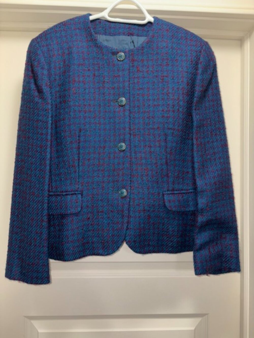 Wool Mixed Teal Jacket